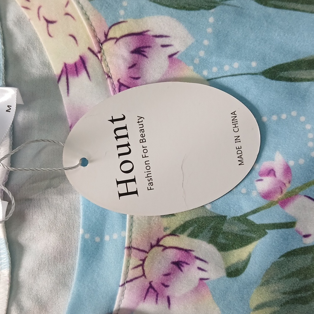 NWT Hount Women's Casual Summer Sleeveless Dress blue Medium - Picture 5 of 6